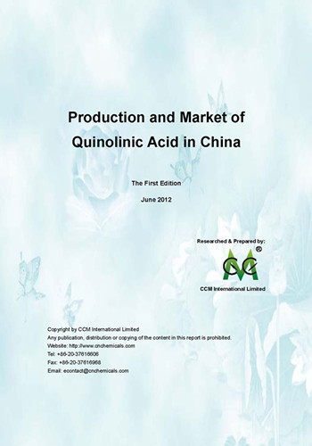 Production and Market of Quinolinic Acid in China
